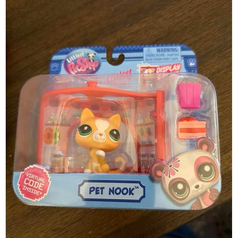 Littlest Pet Shop Pet Nook Sweet Treats G7 #175 Orange Cat Virtual Code LPS
